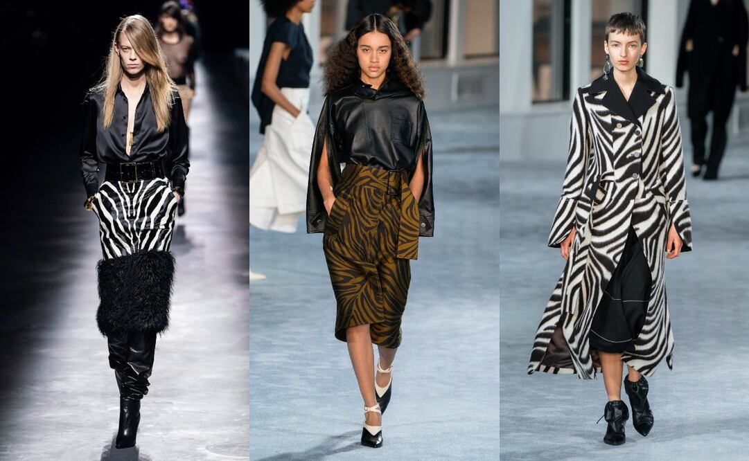 El estampado de cebra llega para conquistar los armarios más fashionistas Foto: Vogue Runway