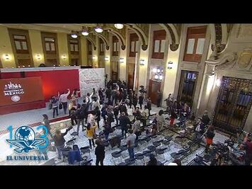 AMLO interrumpe conferencia mañanera por supuesta alerta sísmica