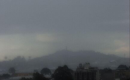 Reportan lluvia fuerte en centro y oriente del DF