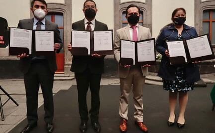Autoridades firman acuerdos para coordinar consulta sobre juicio expresidentes en CDMX 