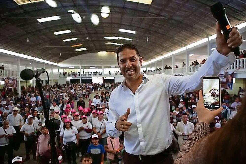 Cristofer Leyva asegura que los mismos habitantes le pidieron que participe en el proceso. Foto: Especial