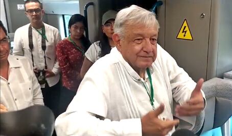 Avanza proyecto del Tren México-Querétaro, afirma AMLO; descarta expropiaciones