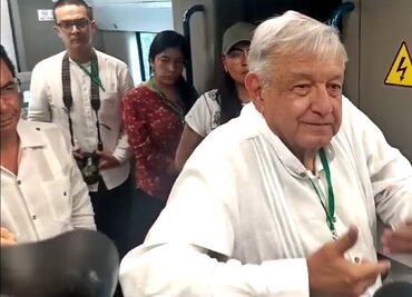 Avanza proyecto del Tren México-Querétaro, afirma AMLO; descarta expropiaciones