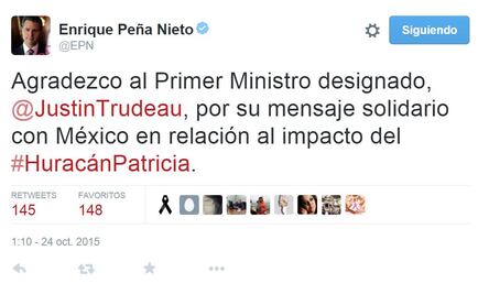 Alista Peña visita a zona afectada por "Patricia"