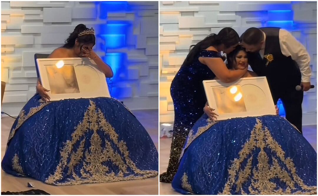 La reacción de la quinceañera al recibir un disco de Taylor Swift como obsequio, conmovió a los internautas. Fotos: TikTok @prissoto6