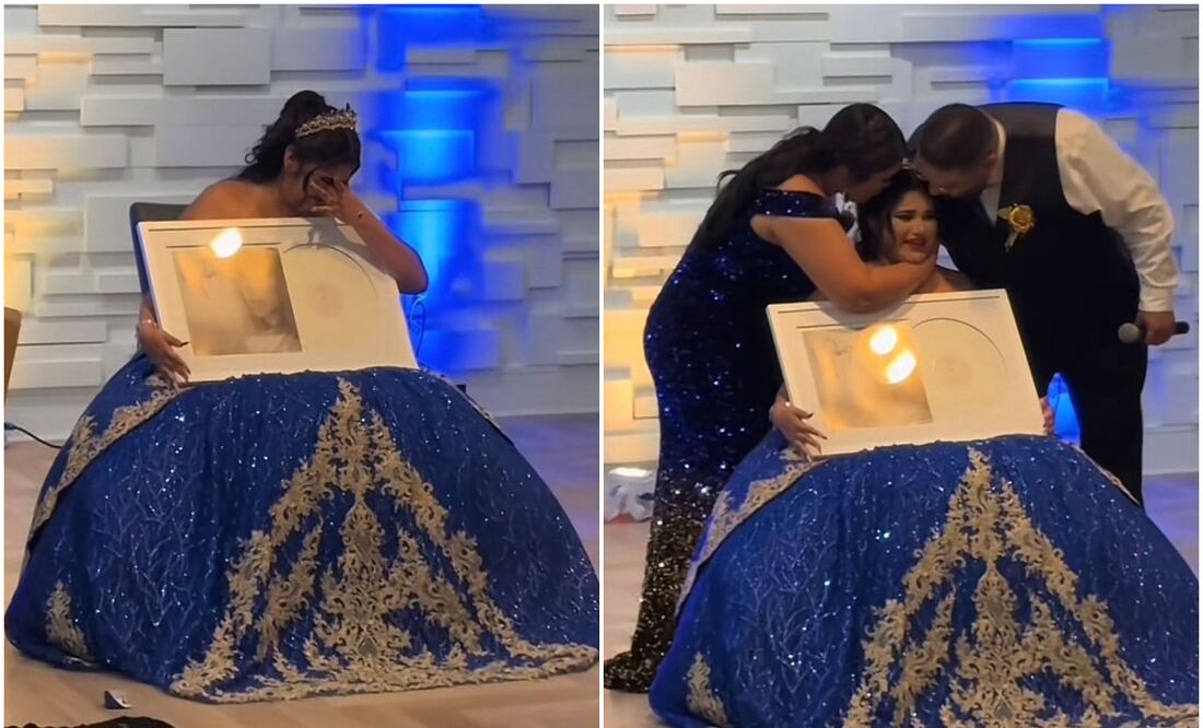 La reacción de la quinceañera al recibir un disco de Taylor Swift como obsequio, conmovió a los internautas. Fotos: TikTok @prissoto6