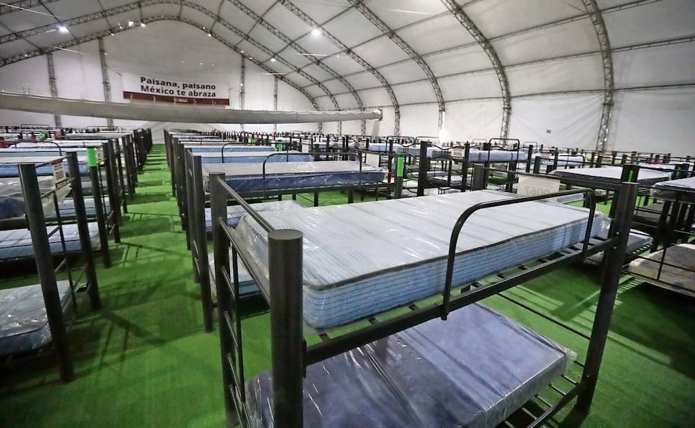 Imagen de febrero pasado, cuando fue inaugurado el Centro de Atención para Migrantes de Ciudad Juárez, Chihuahua, con capacidad para 2 mil 500 personas. Foto: Paola Gamboa / EL UNIVERSAL