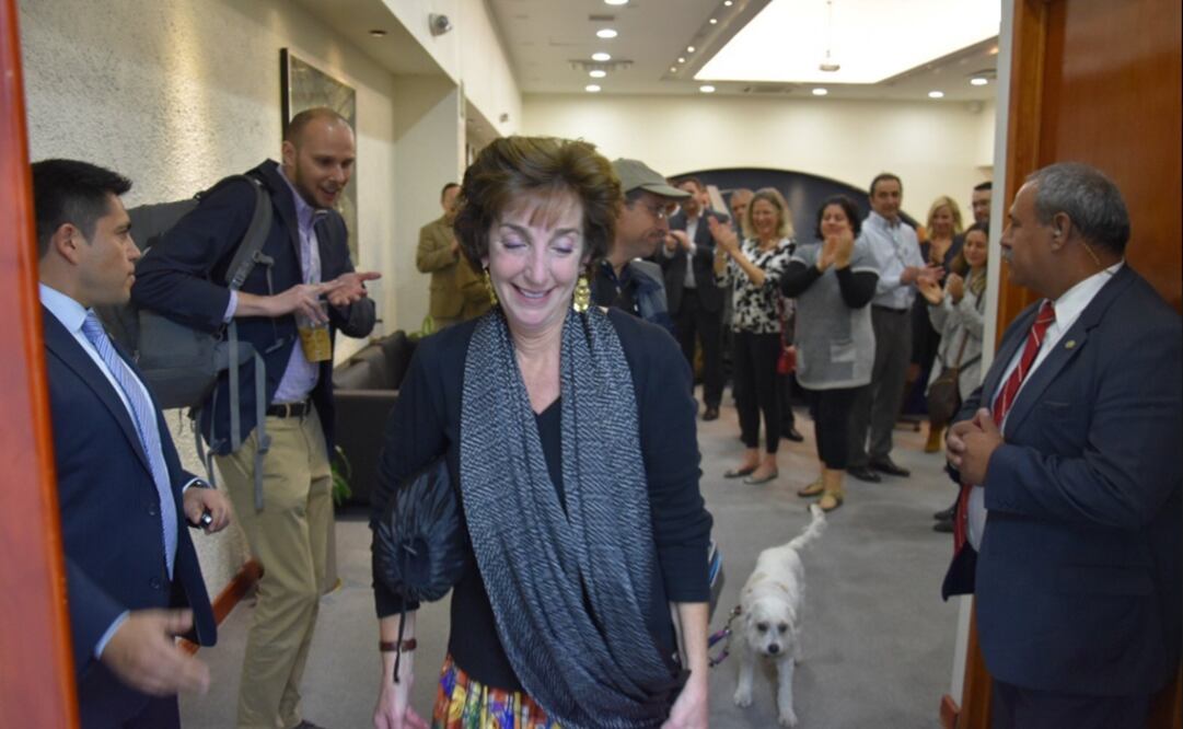 Roberta Jackson at the U.S. Embassy - Photo: Taken from Roberta Jacobson Twitter account