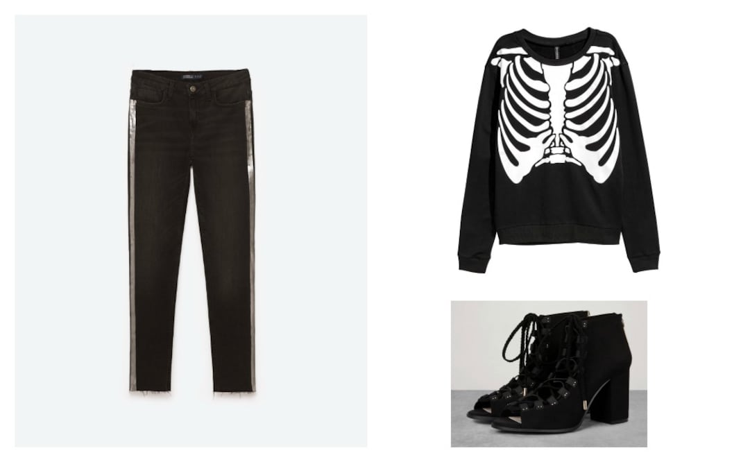 Sudadera H&M $199; Jeans Zara $699; Zapatos Bershka $799