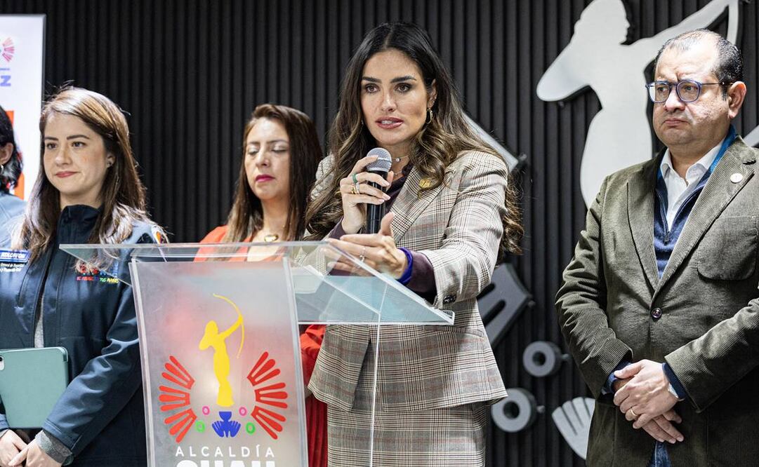 Alcaldesa en Cuauhtémoc, Alessandra Rojo de la Vega, en conferencia 27 de enero 2025 / Foto: Hugo Salvador. EL UNIVERSAL