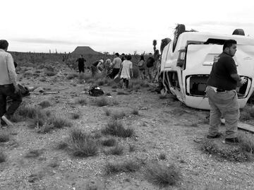 Accidente de caravana de Marichuy una persona muerta y 11 heridos