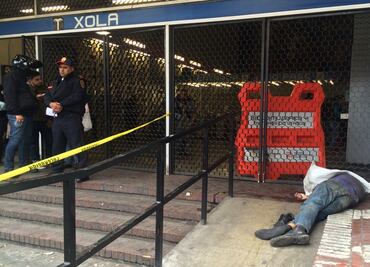 Hallan muerto a indigente en Metro Xola
