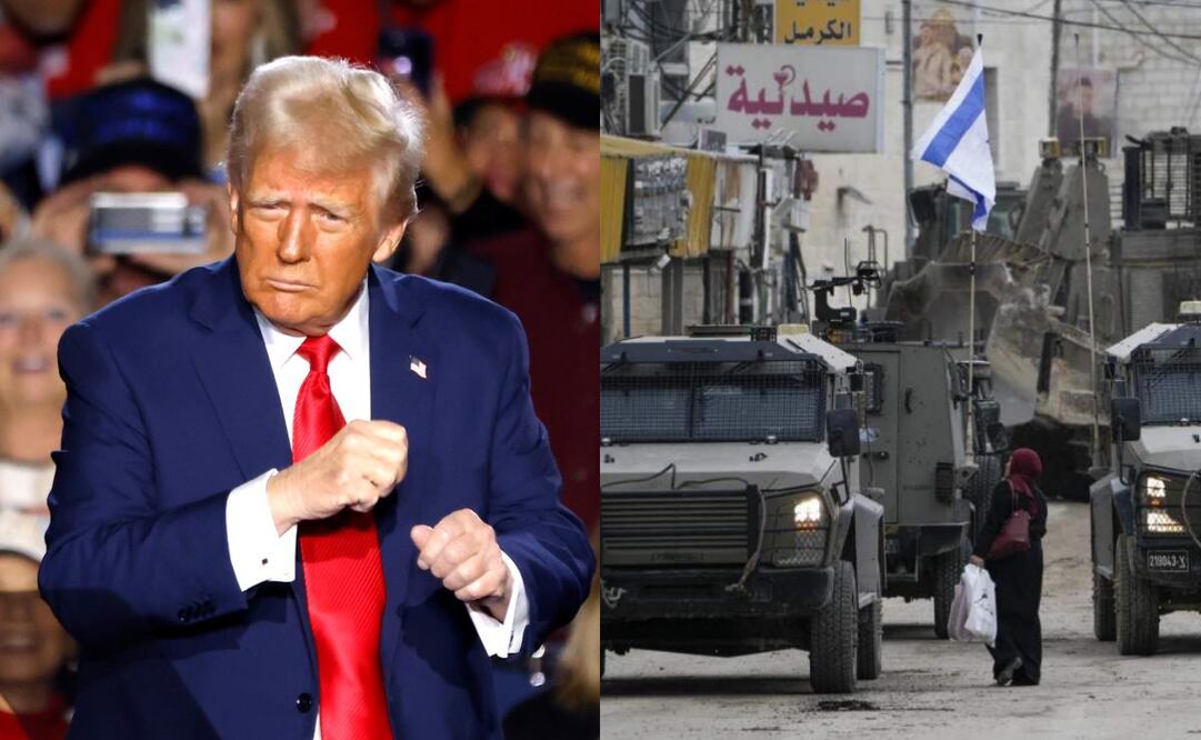 A la pregunta de si descarta una posible participación de las fuerzas estadounidenses, Trump respondió: "Veremos qué pasa". Fotos: AP y EFE