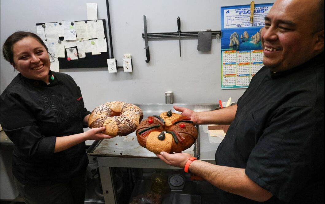 Elaboración de Rosca de Reyes. Foto: Luis Camacho/EL UNIVERSAL