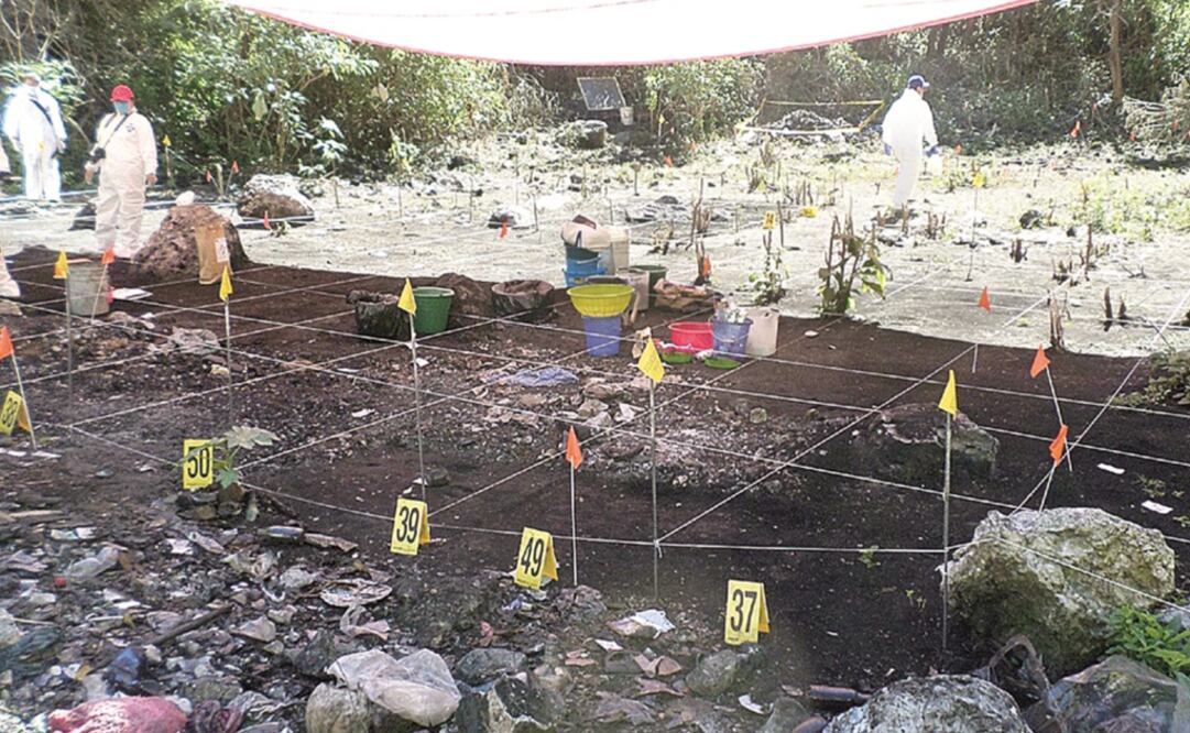 During the search, experts found 15 pieces of evidence in Cocula - Photo: Feature photography