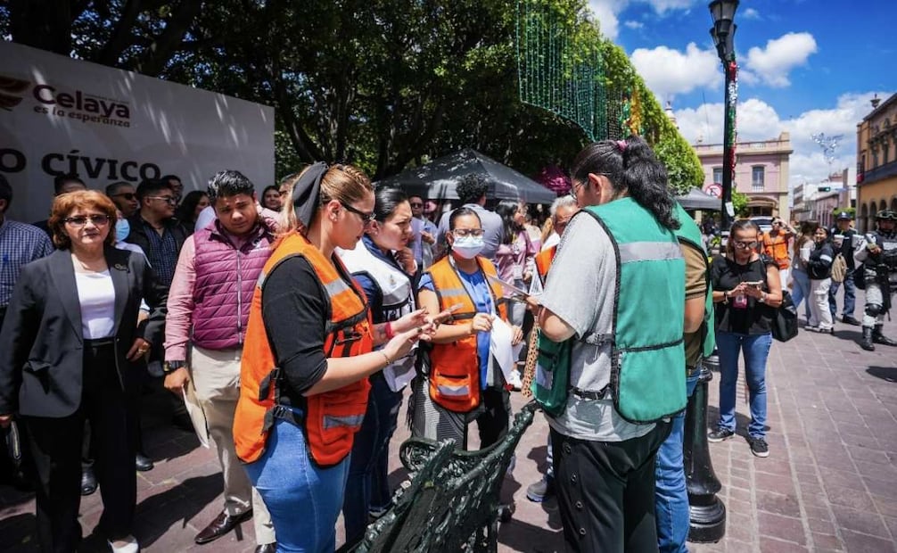 Guanajuato realiza simulacro sin incidentes.
Foto: Especial.
