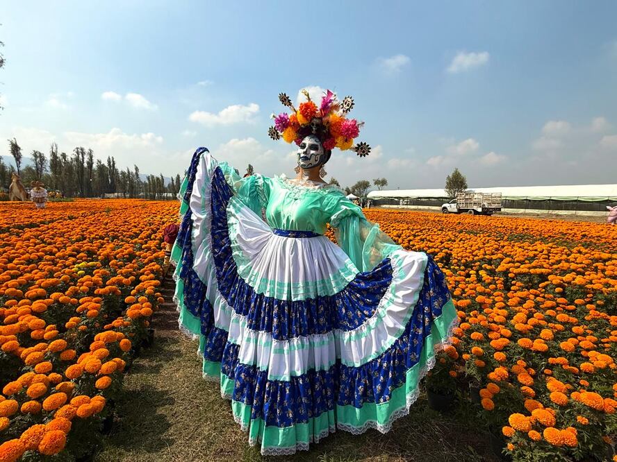 En el Festival del Cempasúchil 2025 puedes adquirir flores de distintas variedades, velas, macetas y mucho más. Foto: X @turismocdmx