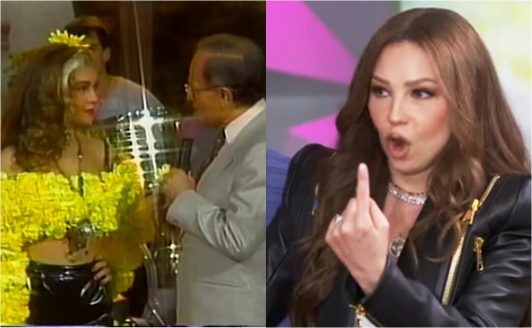 Thalia revivió uno de los momentos más incómodos que vivió en "Siempre en domingo".
Fotos: YouTube
