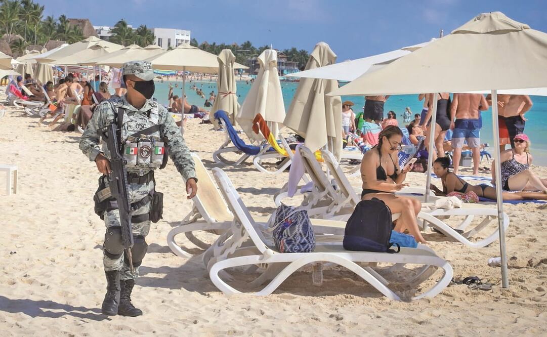 Los operativos de seguridad en playas de Cancún y la Riviera Maya iniciaron hace meses. Foto: Elizabeth Ruiz. CUARTOSCURO