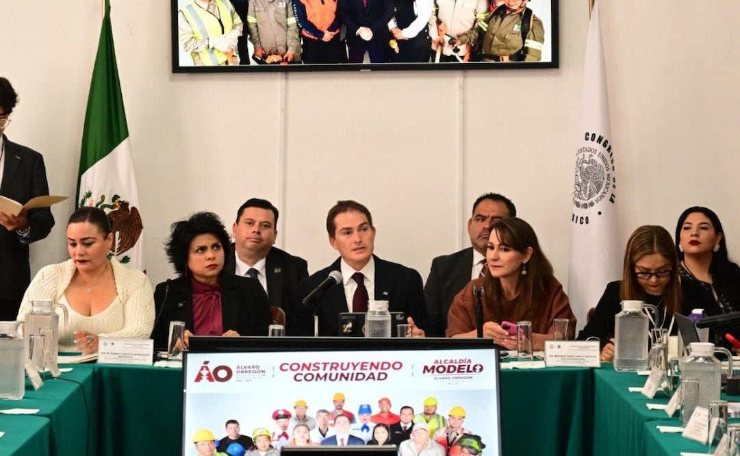 Javier López Casarín presume baja en delitos en Álvaro Obregón. Foto: Especial