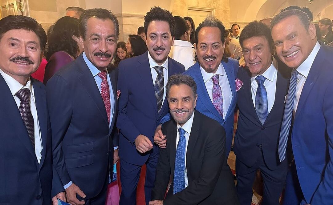 Eugenio Derbez en la Casa Blanca junto a Los Tigres del Norte. Foto: Instagram