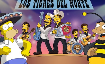 Los Tigres del Norte cruzan al mundo amarillo de “Los Simpson”