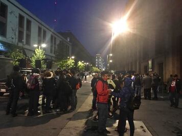 Trabajadores de Universidad de Chapingo bloquean acceso a Palacio Nacional