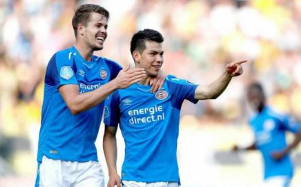 Los siete goles de Hirving Lozano con el PSV en imágenes