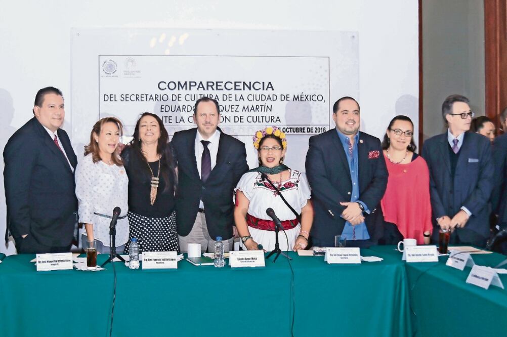 El secretario de Cultura de la ciudad, Eduardo Vázquez Martín, compareció ante diputados de la Comisión de Cultura de la Asamblea Legislativa (MILTON MARTÍNEZ. SECRETARÍA DE CULTURA CDMX)