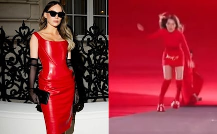 Belinda aclara si su caída en la pasarela de la Paris Fashion Week fue intencional