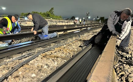 FOTOS: Así avanza el desmantelamiento de vías para renivelación en la Línea 9 del Metro