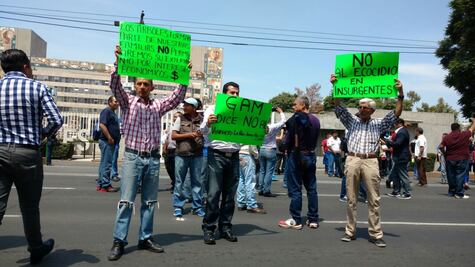 Protestan por obras del viaducto Indios Verdes-Santa Clara