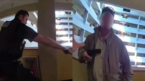 VIDEO: Hombre llega a hotel para encontrarse con dos menores; policía lo recibe y se desata balacera