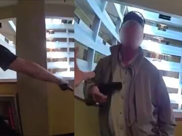 VIDEO: Hombre llega a hotel para encontrarse con dos menores; policía lo recibe y se desata balacera