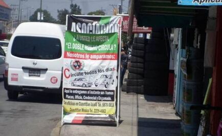 Venden kit contra el Hoy No Circula