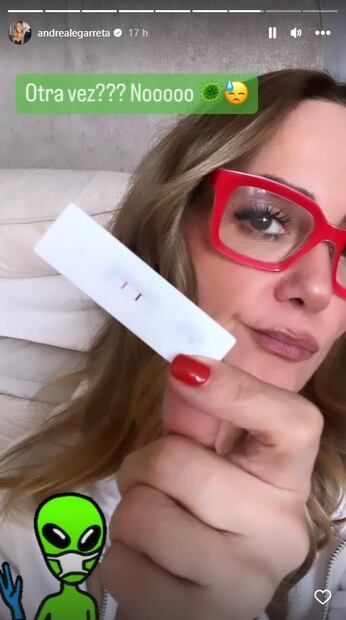 La conductora Andrea Legarreta otra vez se contagia de Covid-19