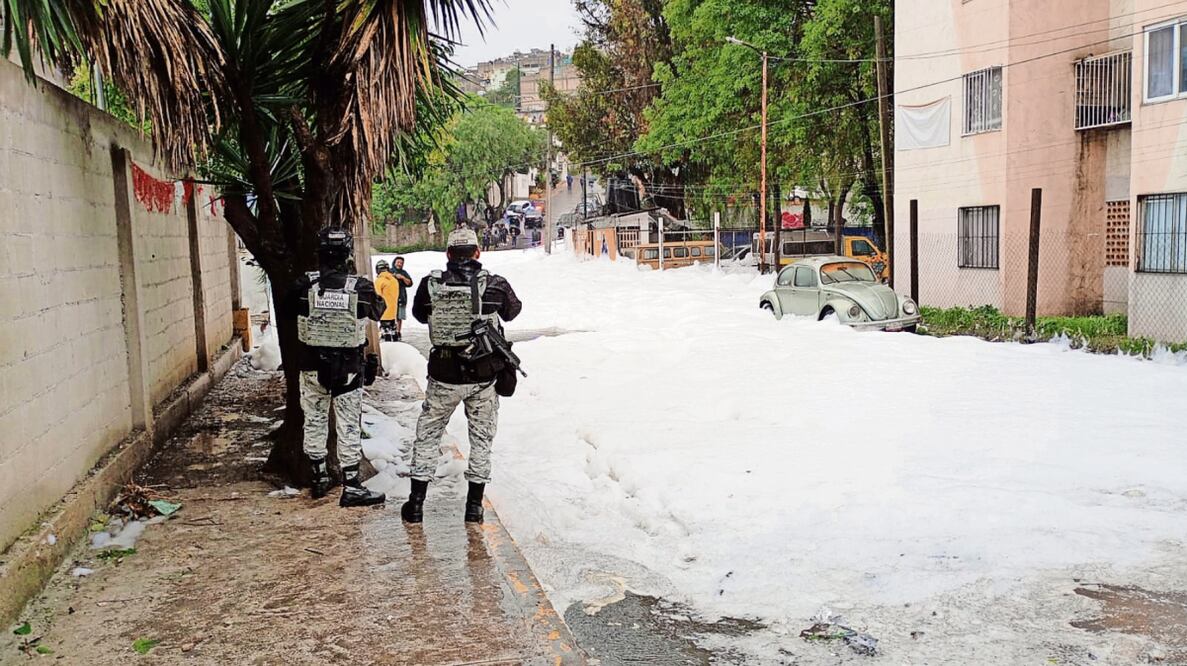 Realizarán nuevo análisis a espuma de Río Verde de Naucalpan para descartar presencia de metales. Foto: Especial