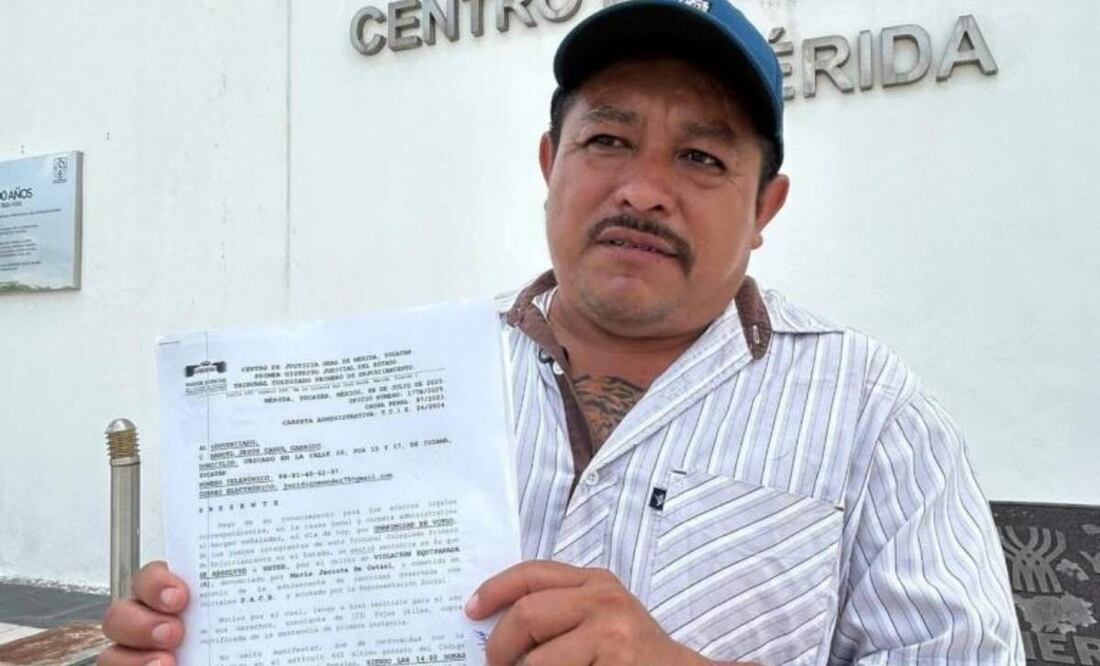 Manuel Jesús Canul Garrido, es originario del municipio de Hunucmá, Yucatán y estuvo encarcelado injustamente por más de un año (09/07/2025). Foto: Especial