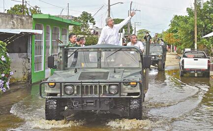Vine a ayudar, no a tomarme la foto, dice AMLO en Tabasco