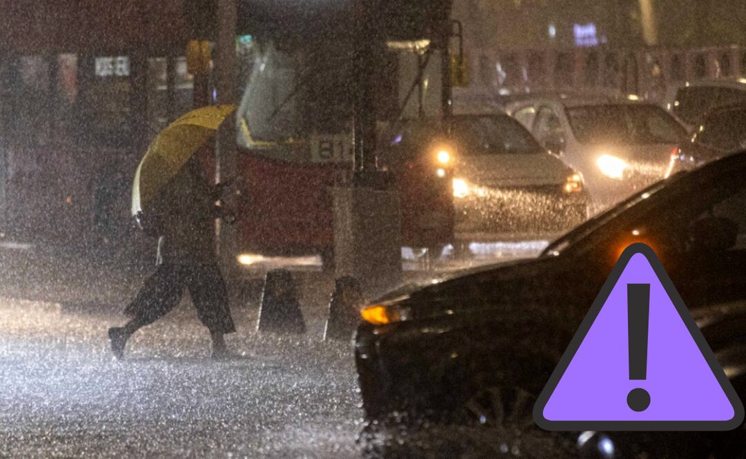 ¿Tormenta negra o alerta púrpura por lluvias extremas?; esto es lo que significa cada una de las alertas en CDMX. Foto: El Universal