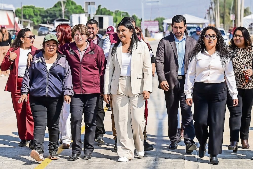 Delfina Gómez inauguró la Vialidad Mexiquense. Foto: Especial