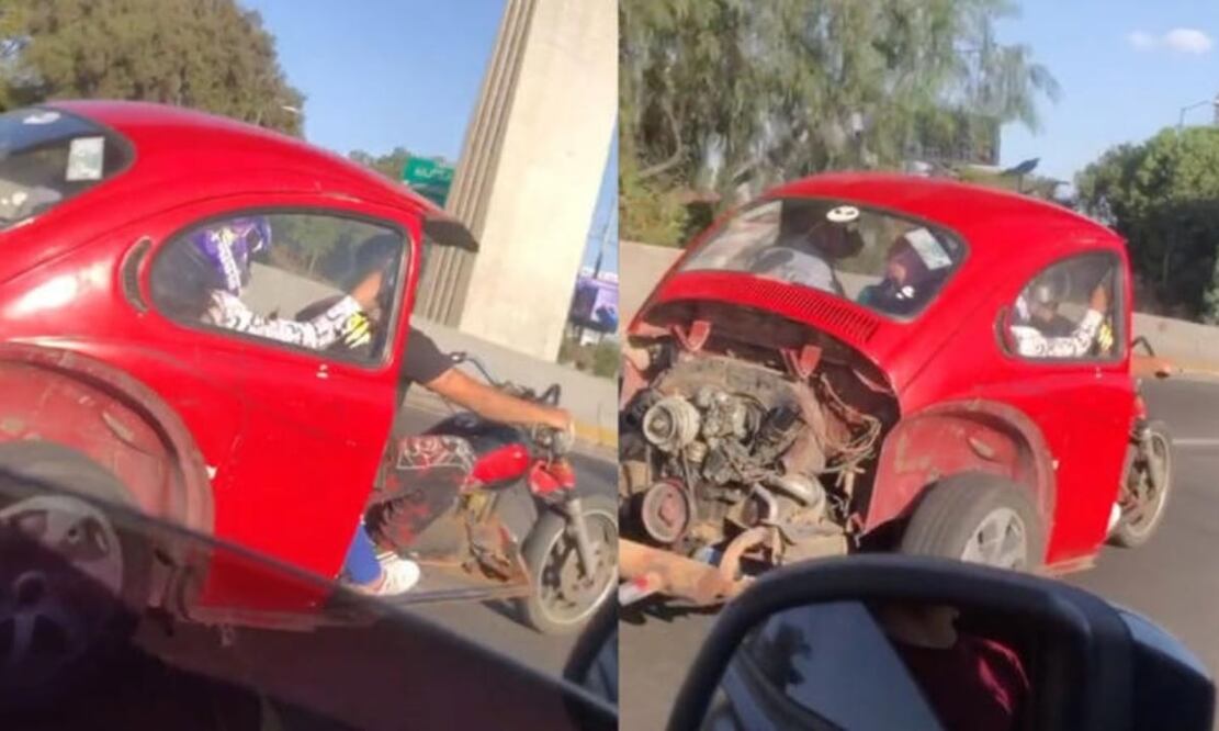 Este particular vehículo sorprende a conductores y extraños. Imagen: TikTok (@danizomber9740)