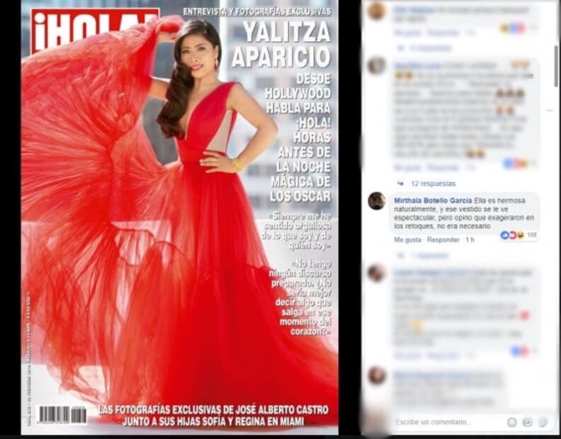 “Ella no es así”, critican a revista ¡Hola! México por exceso de Photoshop en portada de Yalitza Aparicio