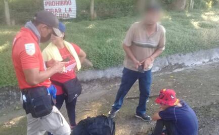 INM ofrece transporte a niños y mujeres embarazadas de caravana migrante en Chiapas