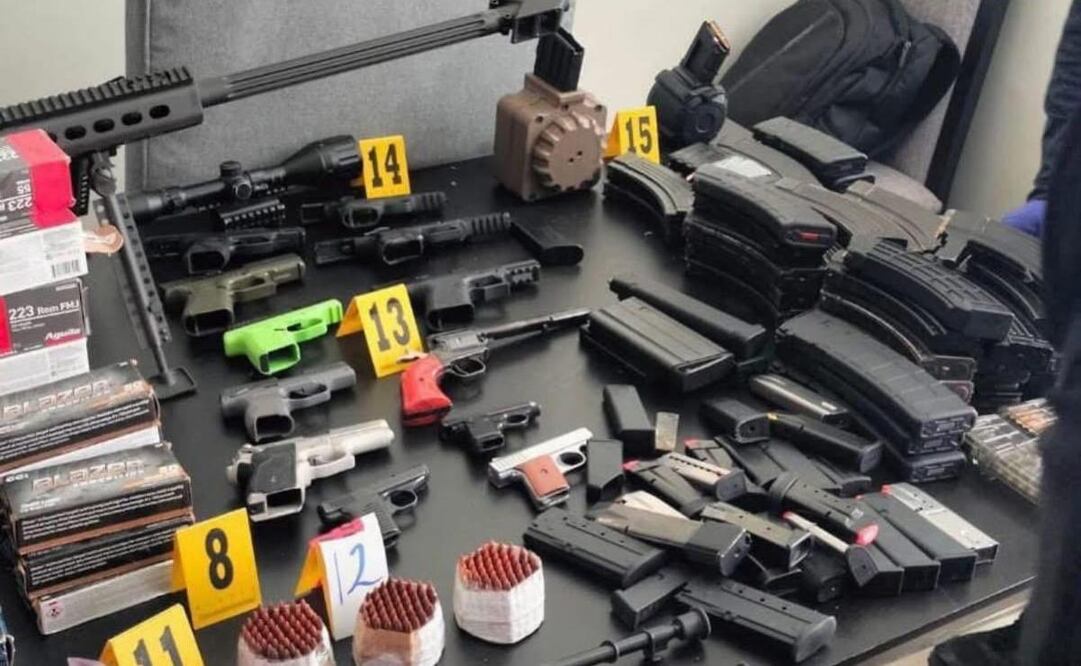 Autoridades aseguran desintegración organización criminal del “H” en Hidalgo (24/07/2025). Foto: Especial