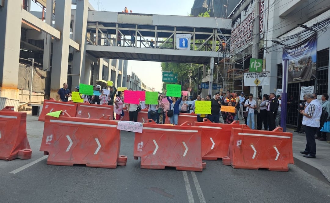 Bloqueo en San Antonio Abad. Foto: Especial