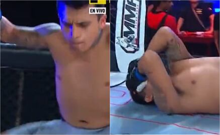 VIDEO: Peleador de Artes Marciales Mixtas se lesiona durante su presentación por presumido