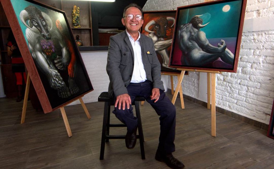 Otero inició esta serie en 1989, pero debido a sus compromisos con el muralismo, la tuvo que dejar a un lado. FOTO: Notimex.