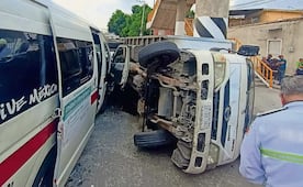 Volcadura en la México-Pachuca deja 13 heridos