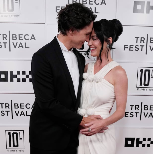 Katy Perry y Justin Trudeau  en el Festival de Tribeca 2026.
Foto: Charles Sykes/Invision/AP)